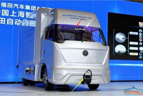 12轮超级重型卡车无人驾驶顺利通过开放道路实测