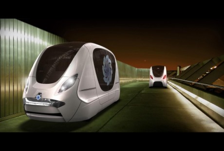 迪拜拟造无人驾驶空轨列车