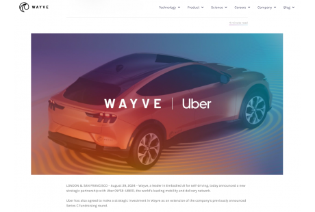 【海外热讯】继软银、微软、英伟达，Uber也追投了这家公司